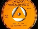 THE MONOTONES - BOOK OF LOVE - Single Sided London American demo / promo £29.99