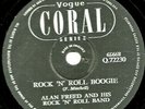 RARE ALAN FREED 78 ROCK 'N' ROLL BOOGIE/ TEENER'S CANTEEN VOGUE CORAL Q722230 V+