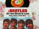 The Beatles-All You Need Is Love/Baby You're A Rich Man-Vinyl 45 w/Pic Sleeve-WC