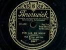 78tk-dance-BRUNSWICK 6947-Hal Kemp-(For all we know/When you were a smile on)
