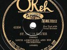 Okeh #41350: Louis Armstrong Or.-St. Louis Blues/After You've Gone V/V+ hot