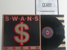 SWANS. GREED. UK VINYL LP.+ BLACK/GOLD INNER SLEEVE.+ FLYER. 1986. K.422. KCC2
