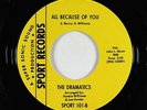 Northern Soul 45 - Dramatics - All Because Of You/If You Haven't - Sport VG+ mp3