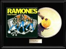 THE RAMONES ROAD TO RUIN WHITE GOLD SILVER PLATINUM TONE RECORD LP RARE NON RIAA