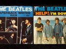 THE BEATLES HELP/ I'M DOWN + PAPERBACK WRITER/RAIN WITH PICTURE SLEEVE'S VG/EX