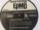 Mantronik Vs EPMD Strictly Business Vinyl Record 1998 Rare Remix 12