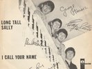 THE BEATLES ' LONG TALL SALLY' 'AUTOGRAPHED' NORWAY PS 45 ODEON RED LABEL