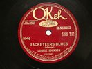 BLUES LONNIE JOHNSON Racketeers Blues / I'm Nuts About That Gal OKEH 8946  EE+
