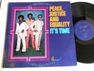 Peace,Justice And Equality LP It’s Time RARE INDIE SOUL