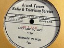 AFRTS radio LUCILLE BALL interviews LORNE GREENE & radio show ESCAPE   HEAR