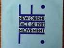 New Order - Movement Vinyl Record LP FAC 50 1981 80s Indie Electronic