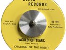 Psych Garage 45 Children Of The Night/world Of Tears Bella Records