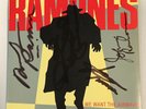 The Ramones - WE WANT THE AIRWAVES - 45 - SIGNED by Joey, Johnny, Marky, Dee Dee
