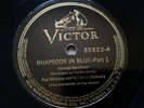 Paul Whiteman 78rpm Single 12inch Victor Records #35822 George Gershwin on Piano