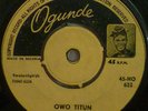 NIGERIA HIGHLIFE HUBERT OGUNDE AND HIS STUDIO BAND OWO TITUN HO 622 HEAR