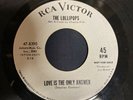 The LOLLIPOPS Rare PROMO 45 Don't Monkey With Me/Love is The Only Answer