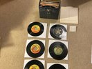 Platter Pak DENIM JEANS 45 RPM Record Tote Carrying Case Storage Box w/ BEATLES