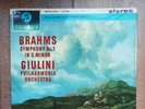 Giulini Brahms Symphony NO.1 Stereo Pressing SAX 2420 UK LP Sounds Superb