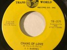 NORTHERN SOUL J.J. Barnes CHAINS OF LOVE Trans World 45 rare Canadian press EX