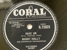 Buddy Holly Rave On / Take Your Time 78 rpm Shellac 10” Record Q.72326