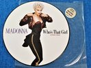 MADONNA WHO'S THAT GIRL 12'' PICTURE DISC VINYL LTD UK LP RECORD 1987 Promo Hype
