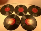 5 ALMA GLUCK ONE-SIDED 78 RPM RECORDS - Victor Talking Machine Co.