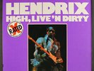 JIMI HENDRIX: high, live 'n dirty NUTMEG 12
