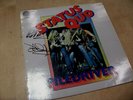 SIGNED STATUS QUO Piledriver LP Sleeve Only AUTOGRAPHED Rossi & Parfitt