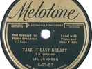 LIL JOHNSON: Bonus Done Come US Melotone 6-05-52 Black Bob Blues 78 Hear