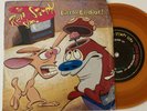 Ren & Stimpy Show 7” Little Eediot  Orange Vinyl 45rpm 1993 Nickelodeon
