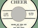 FIVE DISCS Never Let You Go / That Was the Time 45rpm Cheer 1962 white label