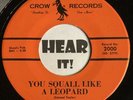 Superb Country Rockabilly Mover 45 CARMOL TAYLOR You Squall Like A Leopard CROW