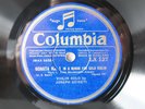 2x 78pm JOSEPH SZIGETI - BACH Sonata #1 for SOLO VIOLIN - RARE COLUMBIA