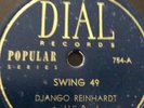 Django Reinhardt - 78 rpm - Dial Records - Swing 49/Blues Barbizon