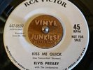 ELVIS PRESLEY / SUSPICION / KISS ME QUICK / RCA #447-0639 (45 PROMO) VG++