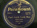 Paramount 78 RPM - Papa Charlie Jackson - Papa's Lawdy Lawdy Blues/Airy Man Blue