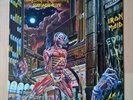 IRON MAIDEN - SOMEWHERE IN TIME - LP (1st PRESS EMC 3512 MERCH SHEET) (EX cond.)