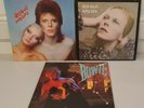 3 x David Bowie vinyl LPs Hunky Dory 1971 pressing / Pin Ups / Let's Dance  KO14