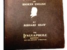 GEORGE BERNARD SHAW speaks 2x LP UK 1927 ED1 signed LINGUAPHONE 78 rpm