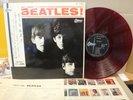THE BEATLES / MEET THE BEATLES, RED WAX JAPAN ORIG. 1964 ODEON LP OBI INSERT EX
