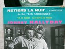 johnny hallyday  rare ep glace 432739 BANDEAU VIOLET COLOMBET LABEL VERT FONCE