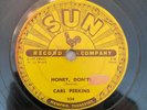 Memphis Rockabilly 78 Carl Perkins - Blue Suede Shoes/Honey Don't SUN 234