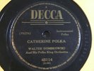 78 RPM Walter Dombkowski Catherine Polka King  1950'  Decca Jukebox Record