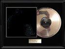 METALLICA  THE BLACK ALBUM WHITE GOLD SILVER PLATINUM TONED RECORD LP NON RIAA