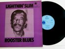 LIGHTNIN' SLIM - ROOSTER BLUES LP EX+ VINYL Rare Original 1970 UK Blue Horizon
