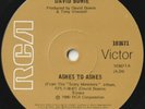 DAVID BOWIE 45: ASHES TO ASHES & MOVE ON  AUSSIE  RCA 103871  NM & NM  1980