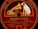 PAUL WHITEMAN ORCH. & GEORGE GERSHWIN -PIANO- Rhapsody in Blue 1&2  78rpm G4285