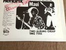 Jimi Hendrix Broadcasts Maui Rare Double Record COLOURED VINYL