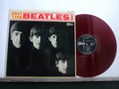 THE BEATLES MEET VINYLE ROUGE 1st press 1964 Made in Japan + insert