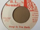 Deep In The Dark Barrington Levy BL Sounds  Good + Condition 7inch 1981